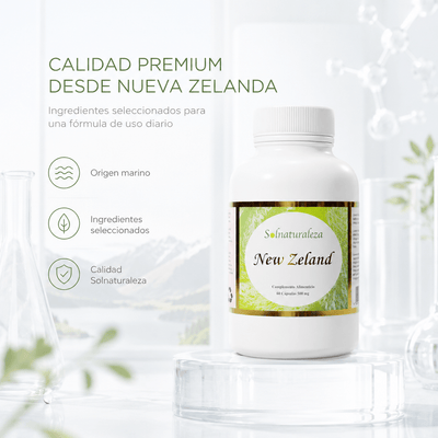 New Zeland Glucosaminas Mejillon + Bambú + Vitamina C - Solnaturaleza