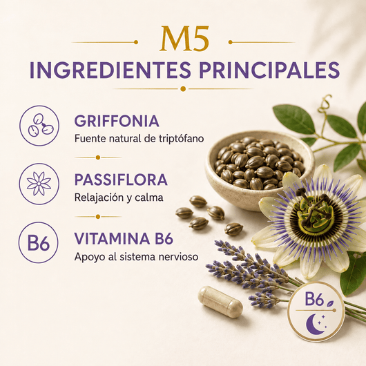 M5 Plus L-Triptófano y Griffonia - Solnaturaleza2